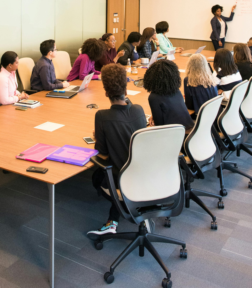 meeting in a conference room