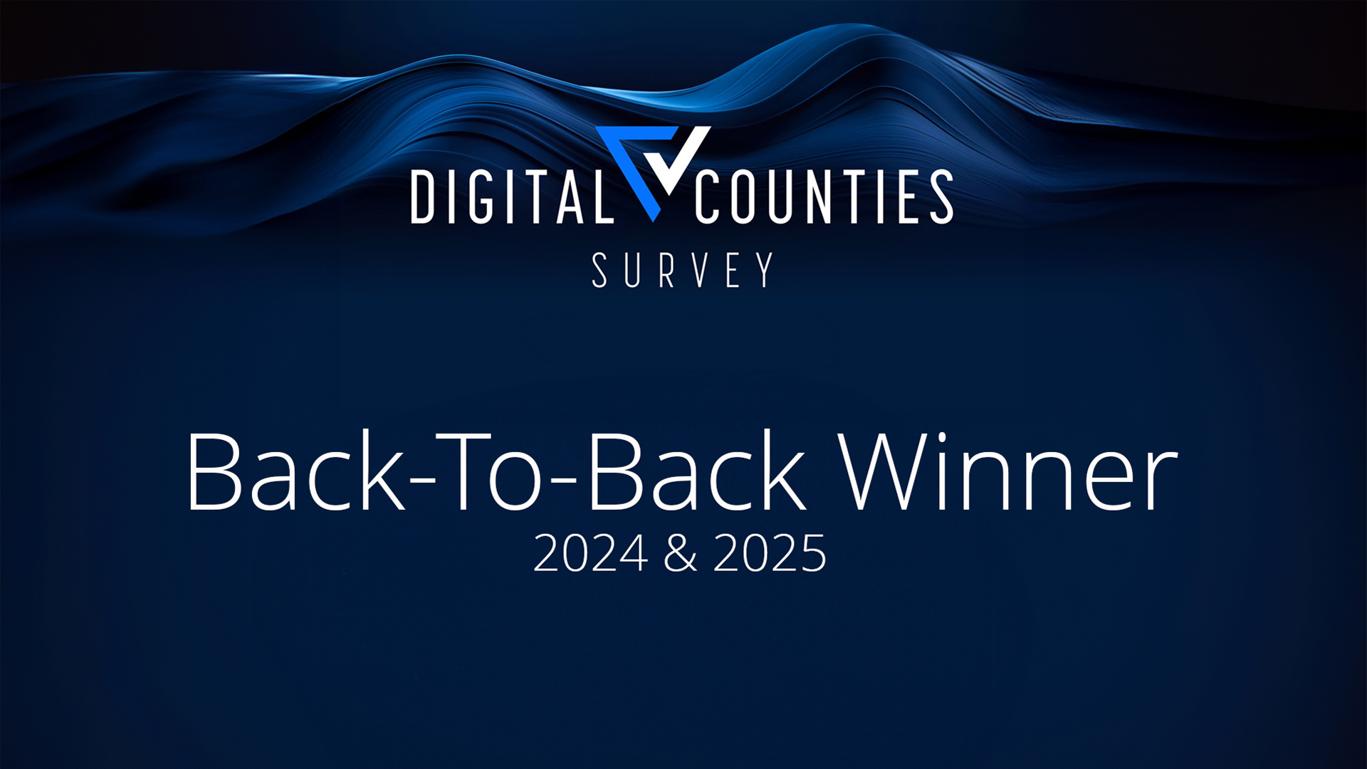 Digital Counties Back-To-Back Winner 2024 and 2025